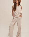 Listicle Soft Knit Tank and Sweat Pant Set