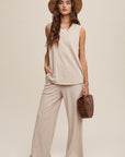 Listicle Soft Knit Tank and Sweat Pant Set