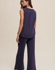 Listicle Soft Knit Tank and Sweat Pant Set