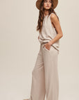 Listicle Soft Knit Tank and Sweat Pant Set