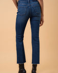 Insane Gene Crossover Step Hem Crop Boot Cut Jeans