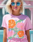 Boho Floral Spring Flowers Graphic T Shirts