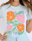 Boho Floral Spring Flowers Graphic T Shirts