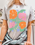 Boho Floral Spring Flowers Graphic T Shirts