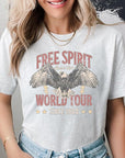 Free Spirit Eagle World Tour Graphic T Shirts