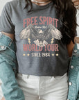 Free Spirit Eagle World Tour Graphic T Shirts