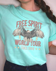 Free Spirit Eagle World Tour Graphic T Shirts