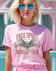 Free Spirit Eagle World Tour Graphic T Shirts