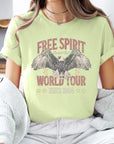 Free Spirit Eagle World Tour Graphic T Shirts