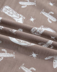 Western Cactus Cowgirl Drawstring Jogger Pants