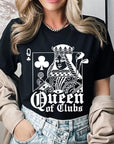 Playing Card Queen Golf Clubs Graphic T Shirts