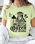 Playing Card Queen Golf Clubs Graphic T Shirts