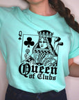 Playing Card Queen Golf Clubs Graphic T Shirts