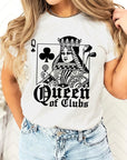 Playing Card Queen Golf Clubs Graphic T Shirts