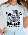 Playing Card Queen Golf Clubs Graphic T Shirts