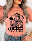 Playing Card Queen Golf Clubs Graphic T Shirts