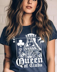 Playing Card Queen Golf Clubs Graphic T Shirts