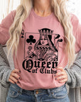 Playing Card Queen Golf Clubs Graphic T Shirts