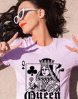 Playing Card Queen Golf Clubs Graphic T Shirts