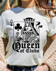 Playing Card Queen Golf Clubs Graphic T Shirts