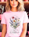 Roses Wildflower Floral Meadow Graphic T Shirts