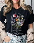 Roses Wildflower Floral Meadow Graphic T Shirts