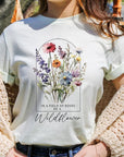 Roses Wildflower Floral Meadow Graphic T Shirts