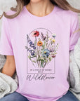 Roses Wildflower Floral Meadow Graphic T Shirts