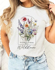 Roses Wildflower Floral Meadow Graphic T Shirts