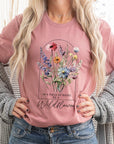 Roses Wildflower Floral Meadow Graphic T Shirts