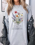 Roses Wildflower Floral Meadow Graphic T Shirts