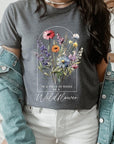 Roses Wildflower Floral Meadow Graphic T Shirts