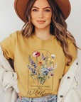 Roses Wildflower Floral Meadow Graphic T Shirts