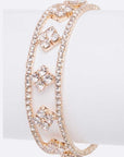 Rhinestone Iconic Open Cuff