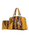 MKF Addison Snake Embossed Tote Bag and Wallet Mia