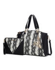 MKF Addison Snake Embossed Tote Bag and Wallet Mia