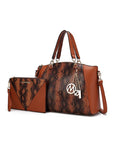 MKF Addison Snake Embossed Tote Bag and Wallet Mia