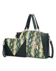 MKF Addison Snake Embossed Tote Bag and Wallet Mia