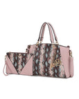 MKF Addison Snake Embossed Tote Bag and Wallet Mia