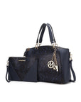 MKF Addison Snake Embossed Tote Bag and Wallet Mia