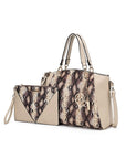 MKF Addison Snake Embossed Tote Bag and Wallet Mia