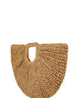 Round Shape Straw Tote Bag