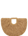 Round Shape Straw Tote Bag