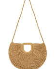 Round Shape Straw Tote Bag