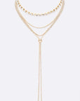 Dainty Rhinestone Layer Bolo Necklace