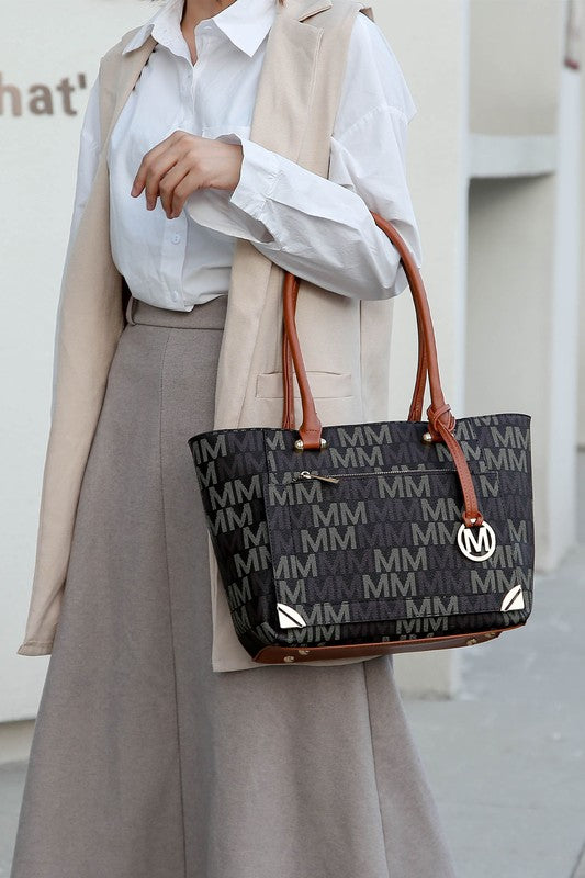 MKF Lady M Signature Tote Bag &amp; Wallet Set by Mia