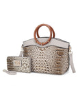 MKF Phoebe Tote with Wristlet Wallet Bag by Mia K