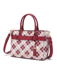 MKF Collection Vivian Plaid Satchel Bag by Mia K