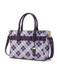 MKF Collection Vivian Plaid Satchel Bag by Mia K