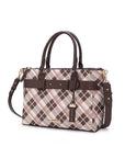 MKF Collection Vivian Plaid Satchel Bag by Mia K